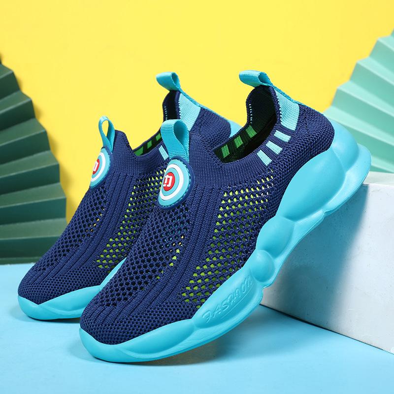 

Одноклассники Мальчики Однослойные Сетчатые Туфли Детские Сетчатые Кроссовки Мальчики Беговые Кроссовки Средние Старшие Дети Одна Педаль Ленивые Туфли 39