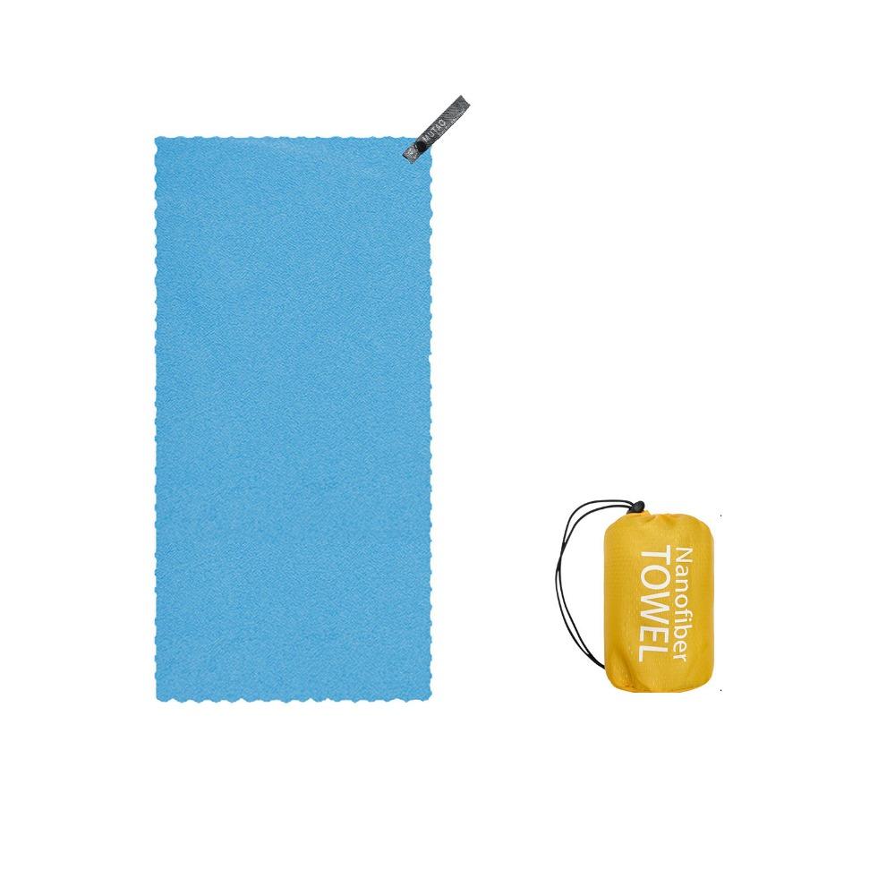 

Lightweight Sports Quick Drying Towel Storage Bag Travel Towel Swim Shammy Microfiber Towel Beach светло-синий