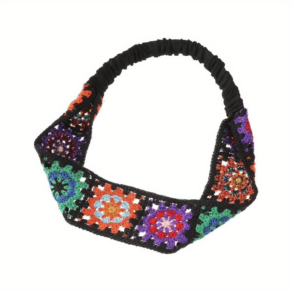

Lightweight Stretchy Floral Headband | Summer Non-Slip Hair Accessory with Colorful Flower Design, Breathable Polyester Hair Tie for Women