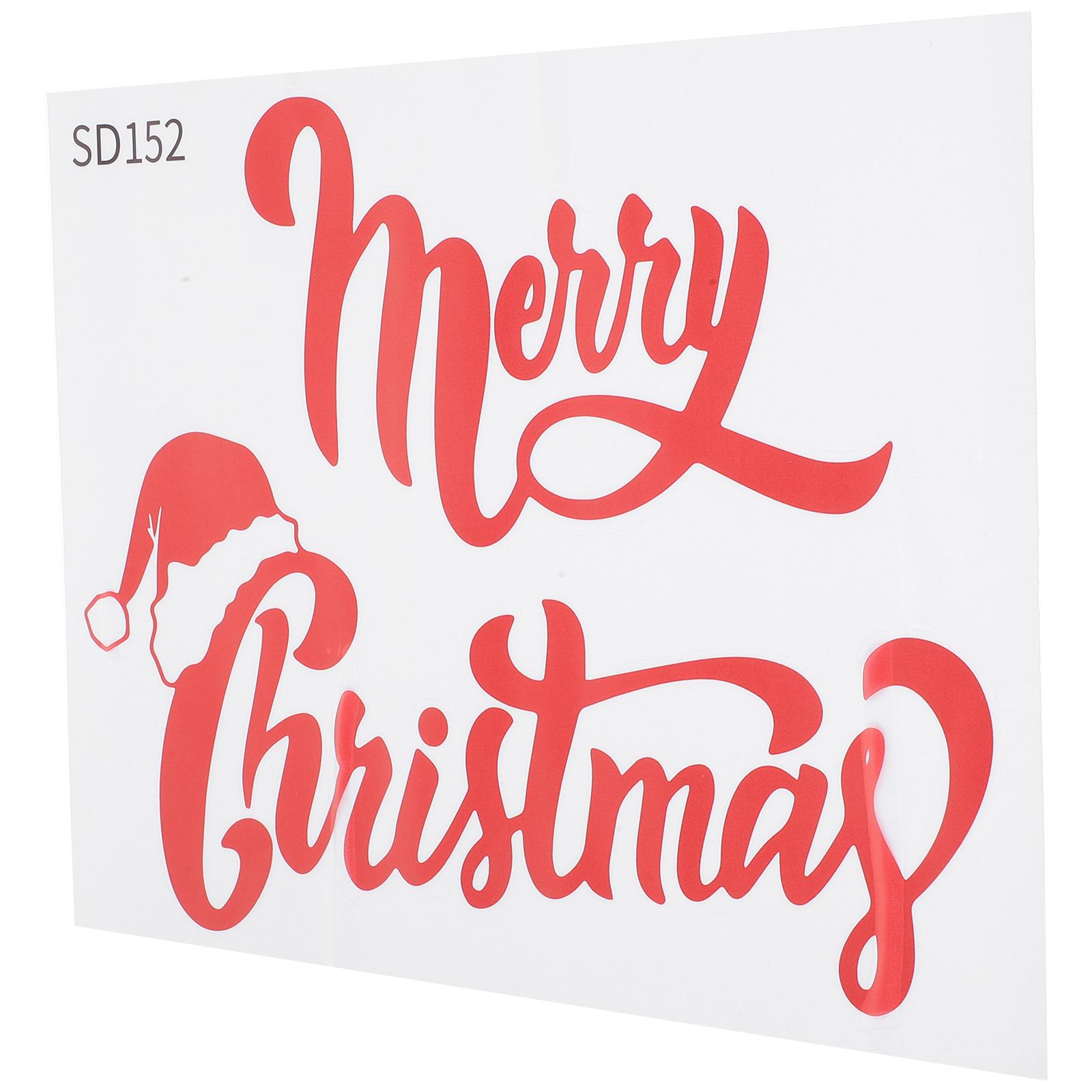 

Reusable Pvc Christmas Wall Sticker Merry Decor Removable Stickers For Living Room Nursery Playroom Wall Art Home Decorations 20.00X27.00X0.10CM