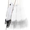Halloween Ghost on A Swing Outdoor Decoration 63" Large Swinging Ghost Decor for Party Haunted House Outside Lawn Yard Decor