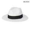 BELIVUS Men's Fedora BAN004 Summer Straw Brim Fedora