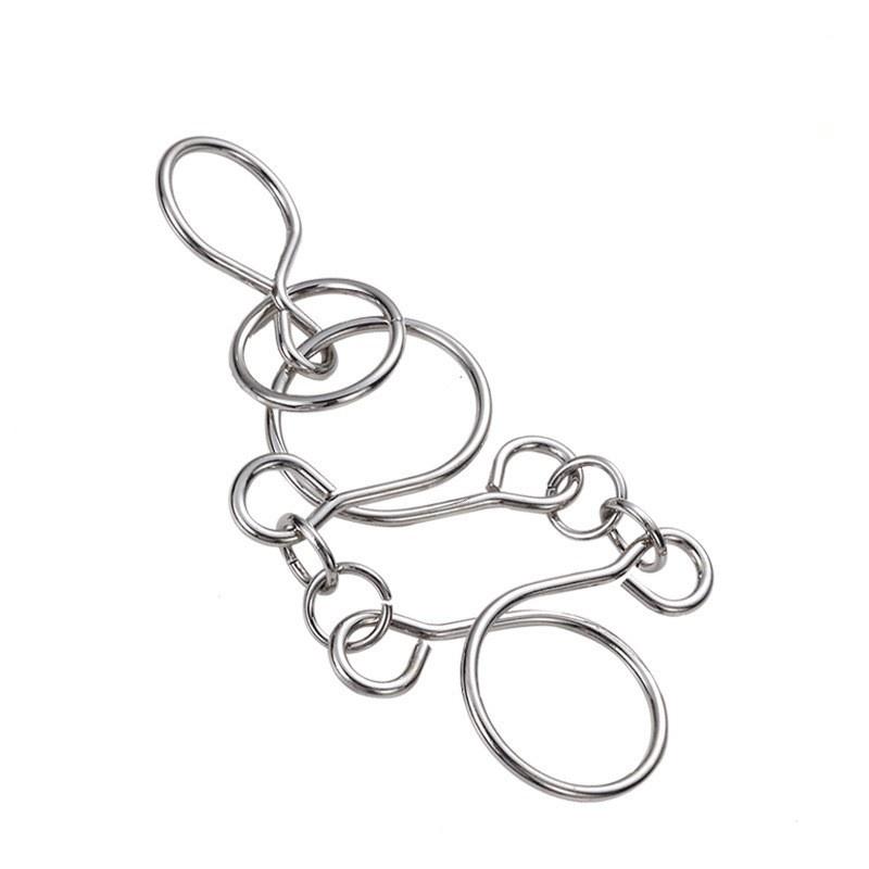 Nine-ring Puzzle Toys with High Difficulty To Untie The Rings, Loop-shaped Ring Intelligence Toy To Untie The Rings