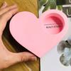 Heart Shape Candlestick Plaster Silicone Mold Candle Holder Concrete Cement Mold Diy Handmade Resin Craft Mould Home Decoration