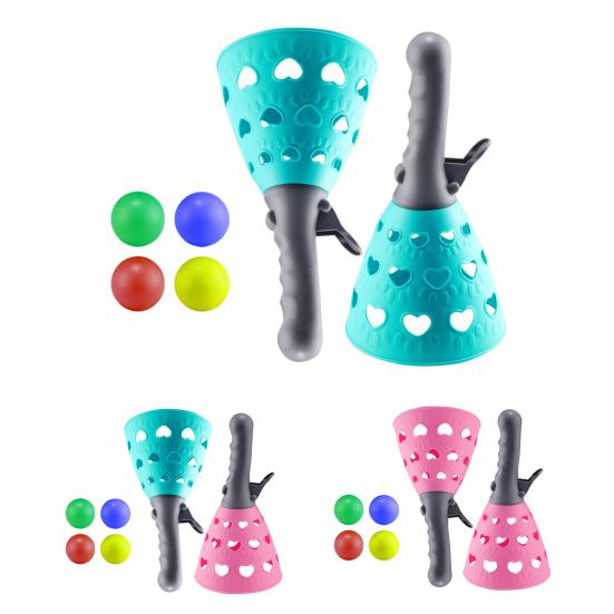 1 Set Catapult Ball Convenient Carry Funny Lightweight Throwing Catching Ball Game Outdoor Toy for Gift