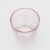 Otsuka Glass "Colorful Poem" Shot Glass, Double, for Cold Sake, Approx. 50ml, Natsume-style Flower Kiriko, Pink, Made In Japan, G-1-15-1PK-1P