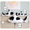 Stuffed Shark Cow Toy Short Plush Doll Long Strip Pillow Accompanying Children