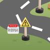 Wooden Children'S City Traffic Road Signs Signboards Safety Awareness Scene Building Blocks Early Education Educational Toys