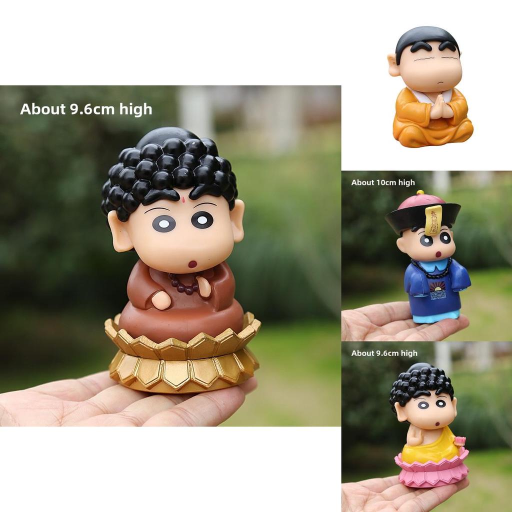 Crayon Shinchan Buddha Pose Pvc Figurine For Car And Home Decoration Gift