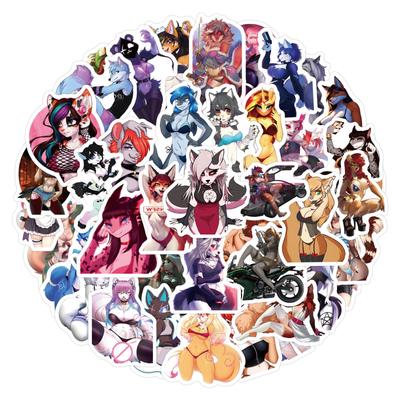 60 Fogli Adesivi Graffiti Bikini Sexy Catgirl per Decorazione Fai da Te