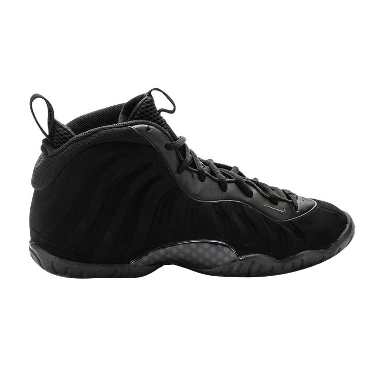 

Nike Little Posite One GS Triple Black Unisex Sneakers Anthracite 644791-003