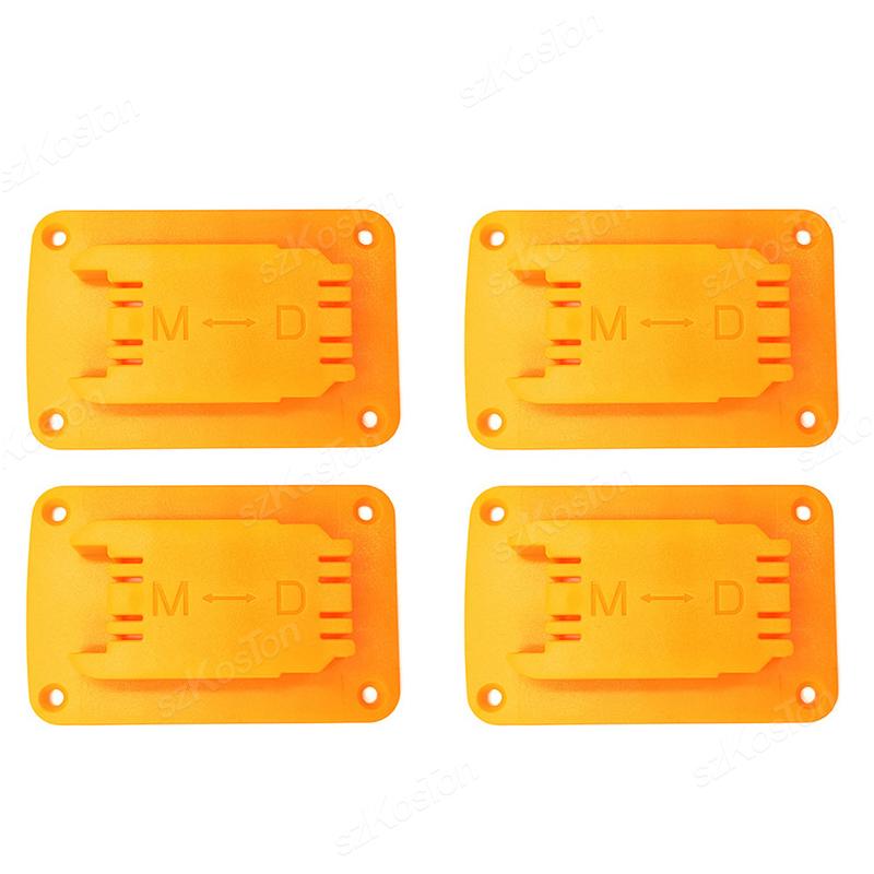 Wall Mount Drill Tool Battery Mount Holder for DeWalt 11.1V/18V/11V for Milwaukee 18V Battery Holder Stand Display Hanger Dock
