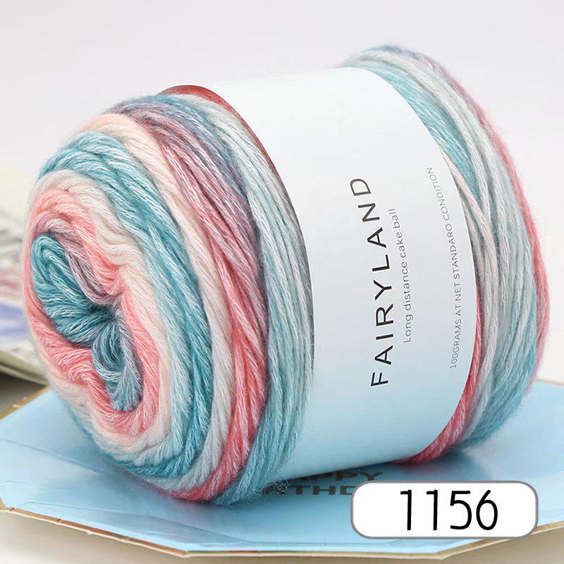 1pc 100g Gradient Rainbow Yarn, Suitable for DIY Crochet and Knitted Warm Sweaters, Scarves, Hats, Shawls, Etc