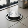 LowProfile Drain Insert Flat Top Stainless Steel Hair Strainer