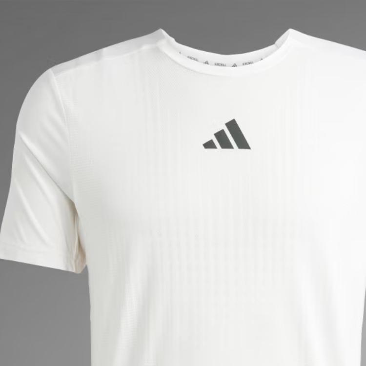 Adidas Airchill Climacool Comfortable Soft Slim Fit Short Sleeve T-Shirt Men Tops White Chalk-White JE5747