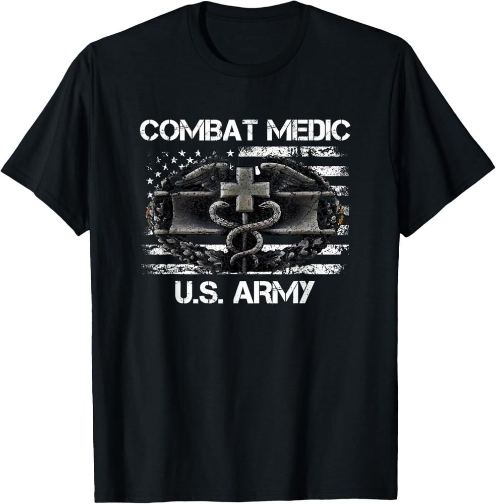 New Limited US ARMY Combat Medic, Perfect Veteran Medical Military T-Shirt Tops Tee