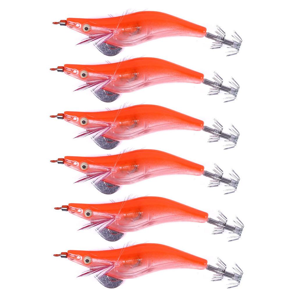 

New 6Pcs/Set Electronic Flashing LED Fishing Lure in Water Tackle Tool Minnow Luminous Squid Jig Shrimp Bait Night Fishing Lure 260319