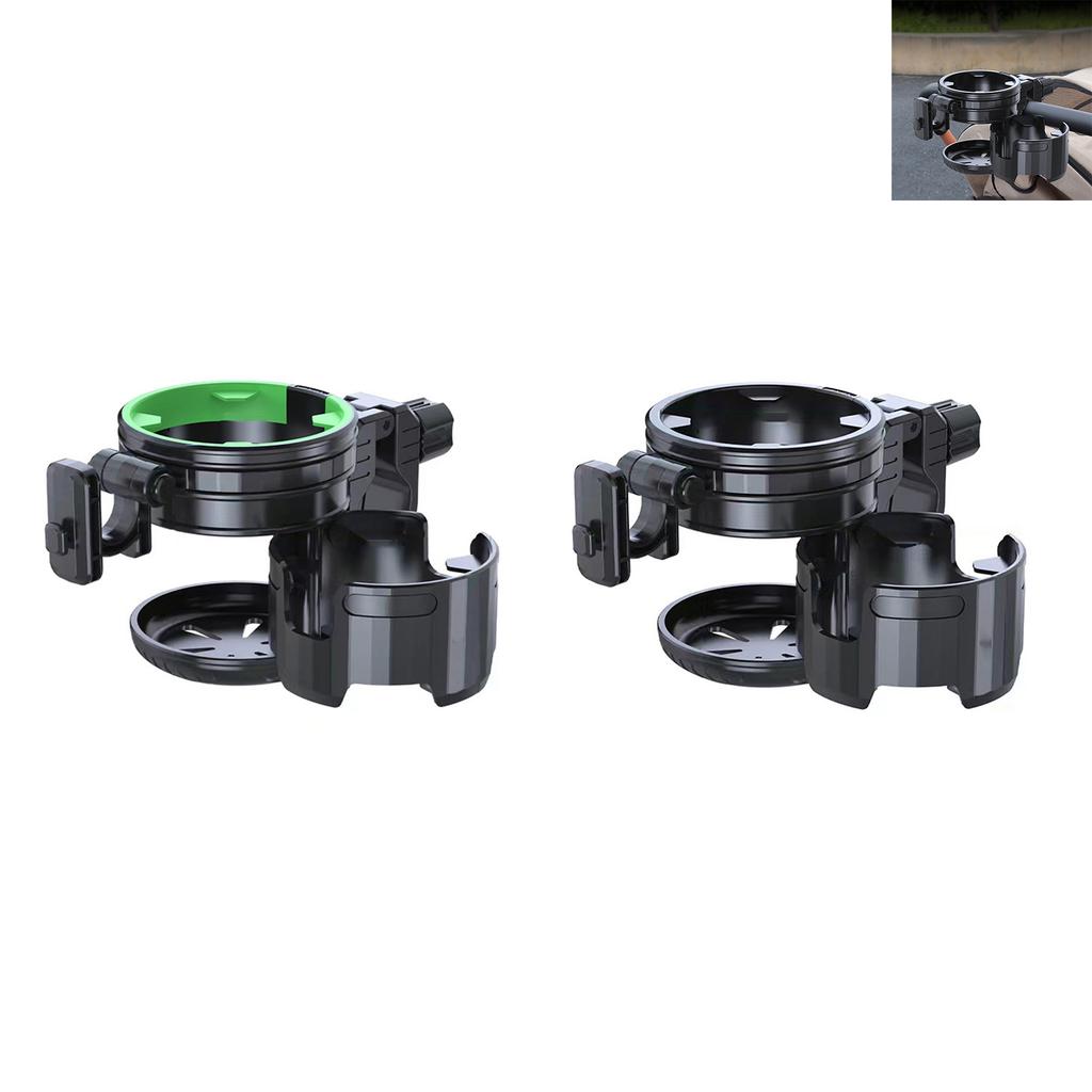 Baby Stroller Cup Holder With Hook Multi Functional Bottle Organizer Compatible With Standard Handlebars For Bicycle And Pram