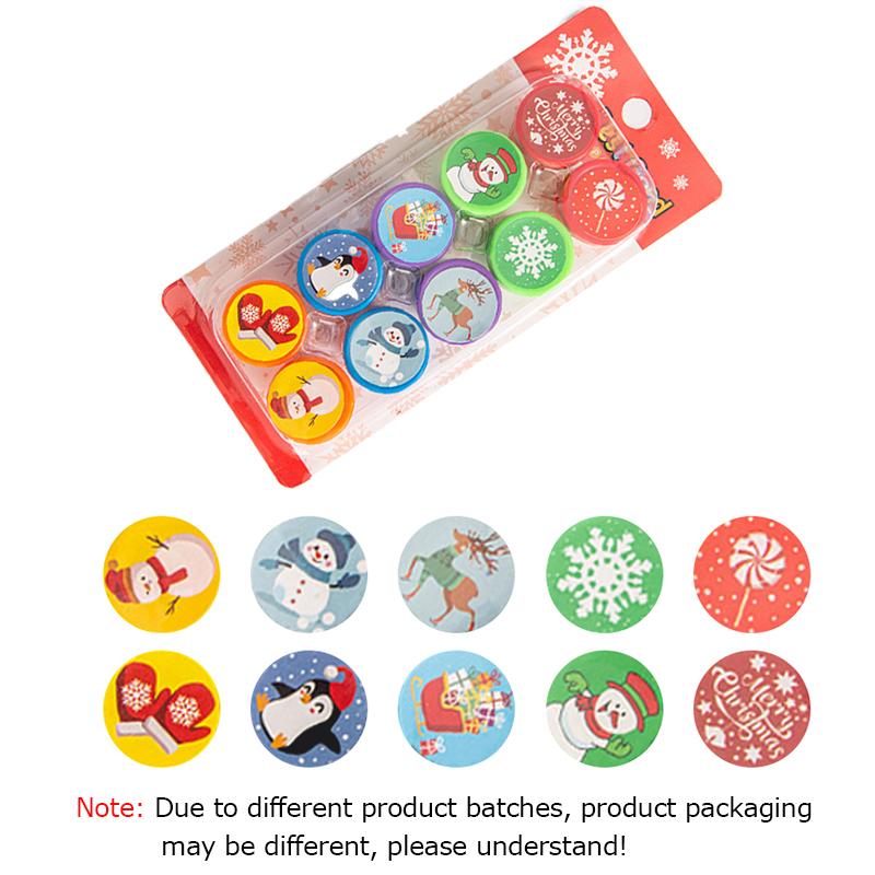 

10 шт./кор. Рождественский новогодний подарок для детейДень рожденияДекор в стиле скрапбукинга своими руками