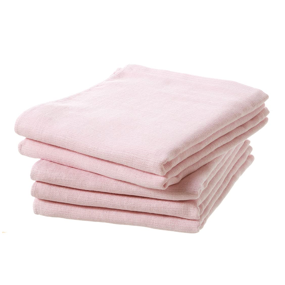 

Set of 5 Gauze Face Made in Senshu Towels 33 x Light Pink Towels, Single-Sided, Japan, (Approx. 82cm),