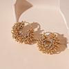 European-American Rhinestone Geometric U-Shaped Ear Cuff: Retro High-End Fashion Earrings for Women