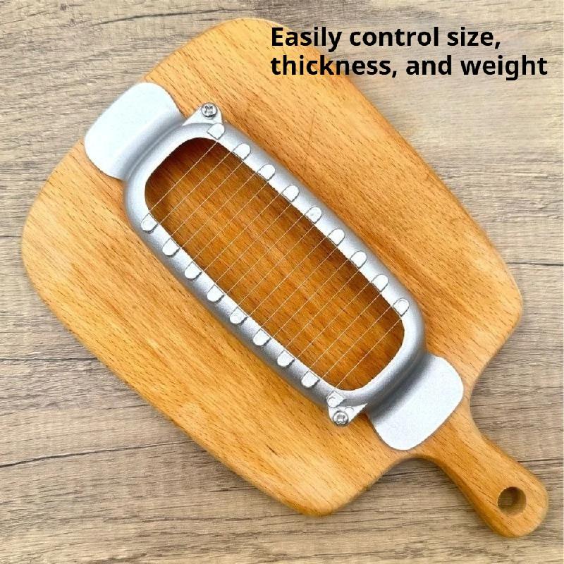 Butter Cheese Slicer Cutter Stainless Steel Wire Cheese Slicer Multipurpose Handheld Butter Cutter for Block Cheese Butter Fruit