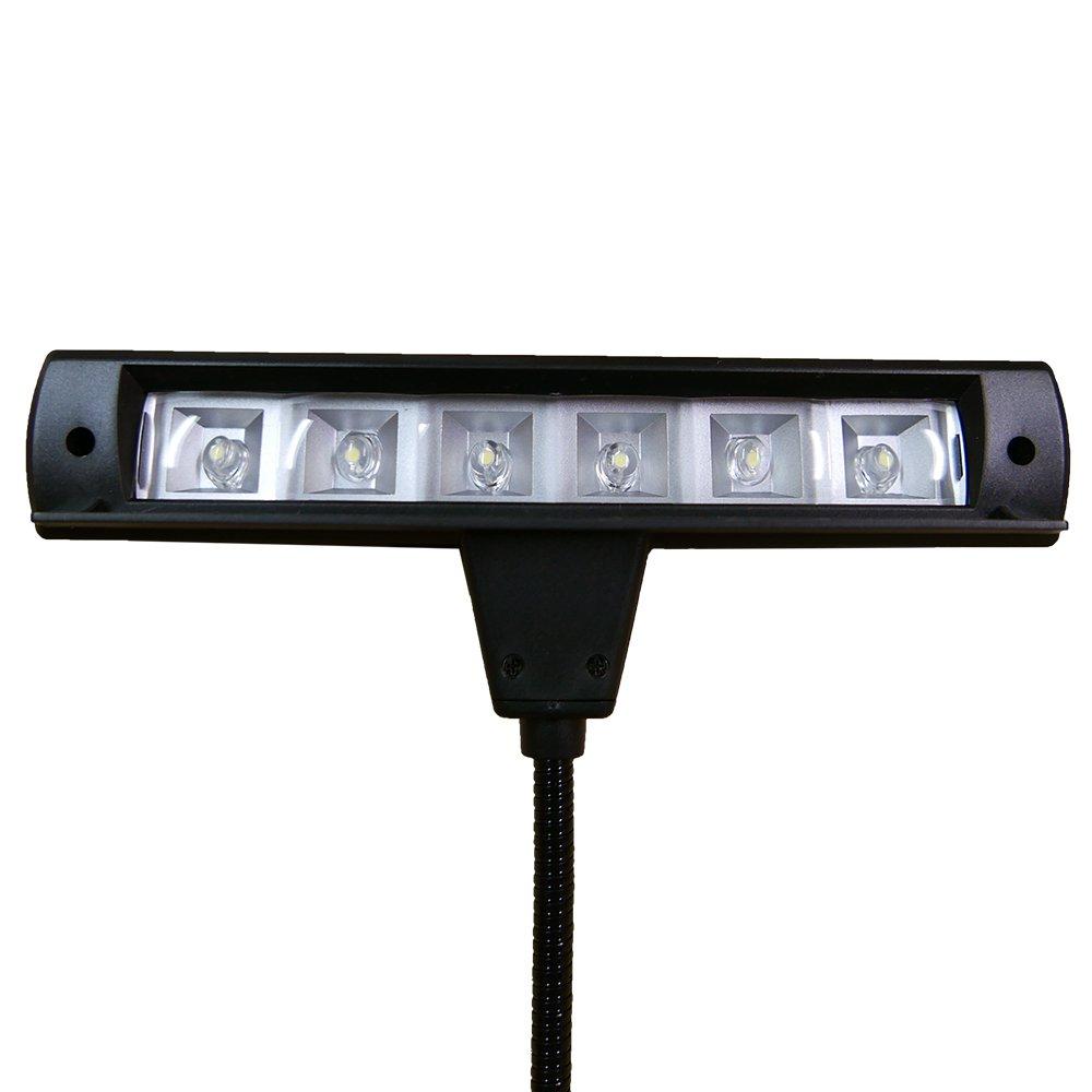 MIGHTY BRIGHT #54940 Encore Music Stand Light (Mighty Bright Music Stand Light, Compact and Lightweight, Ideal for 3-page Spreads, with Back Fins To
