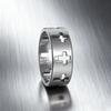 Simple and Fashionable Men's Jewelry Jewelry Hollow Titanium Steel Ring