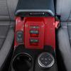 Window Lift Switch Panel Decor Cover for Ford Bronco 4 doors Red Carbon Fiber