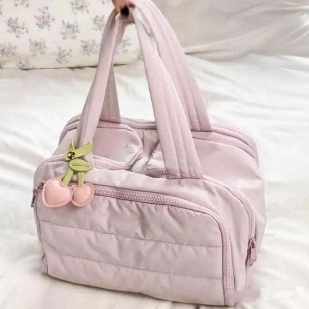 Zipper Closure Travel Toiletry Bag Double Side Open Women Cosmetic Tote  Unisex Toiletries