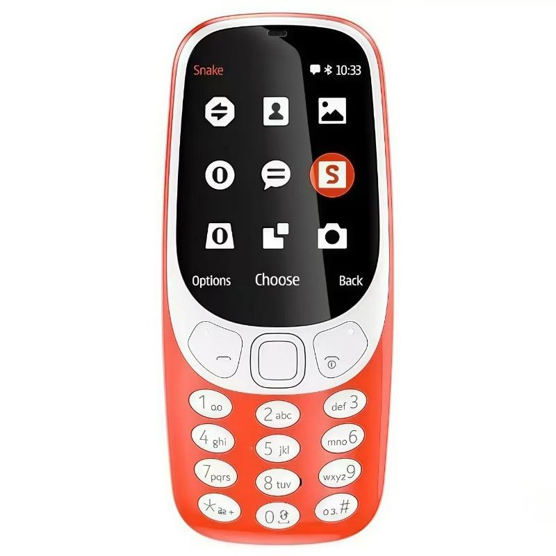 Nokia 3310 global version phone features dual SIM cards with straight keys, making it a great gift