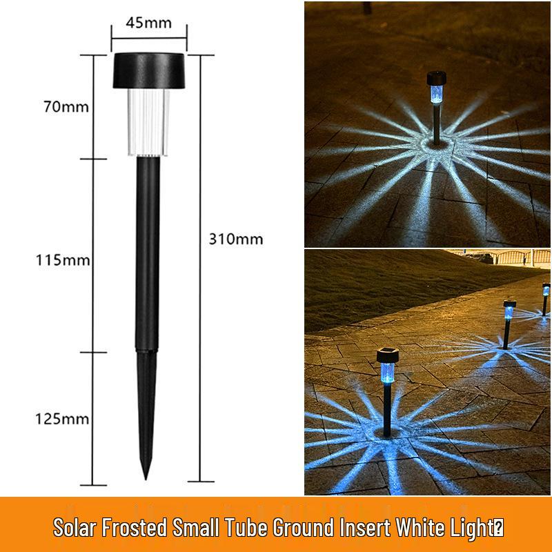 Solar Stainless Steel Outdoor Waterproof Garden/Lawn Tube Light