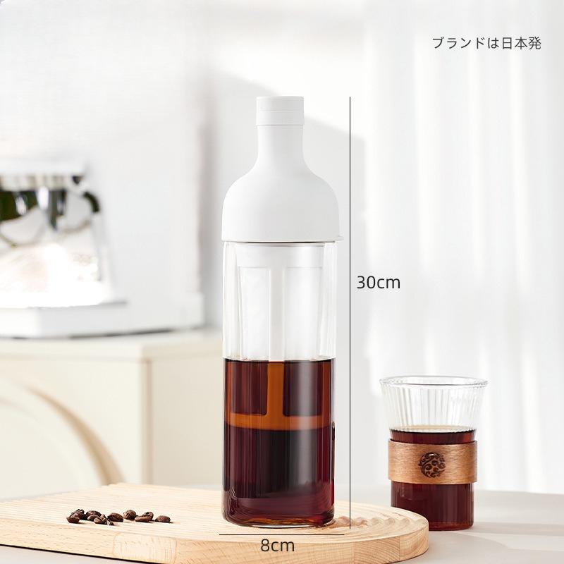 1000ml Cold Brew Coffee Pot High Borosilicate Glass Household Cold Brew Bottle Brew Fruit Tea Kettle for Home Use Coffee Pot