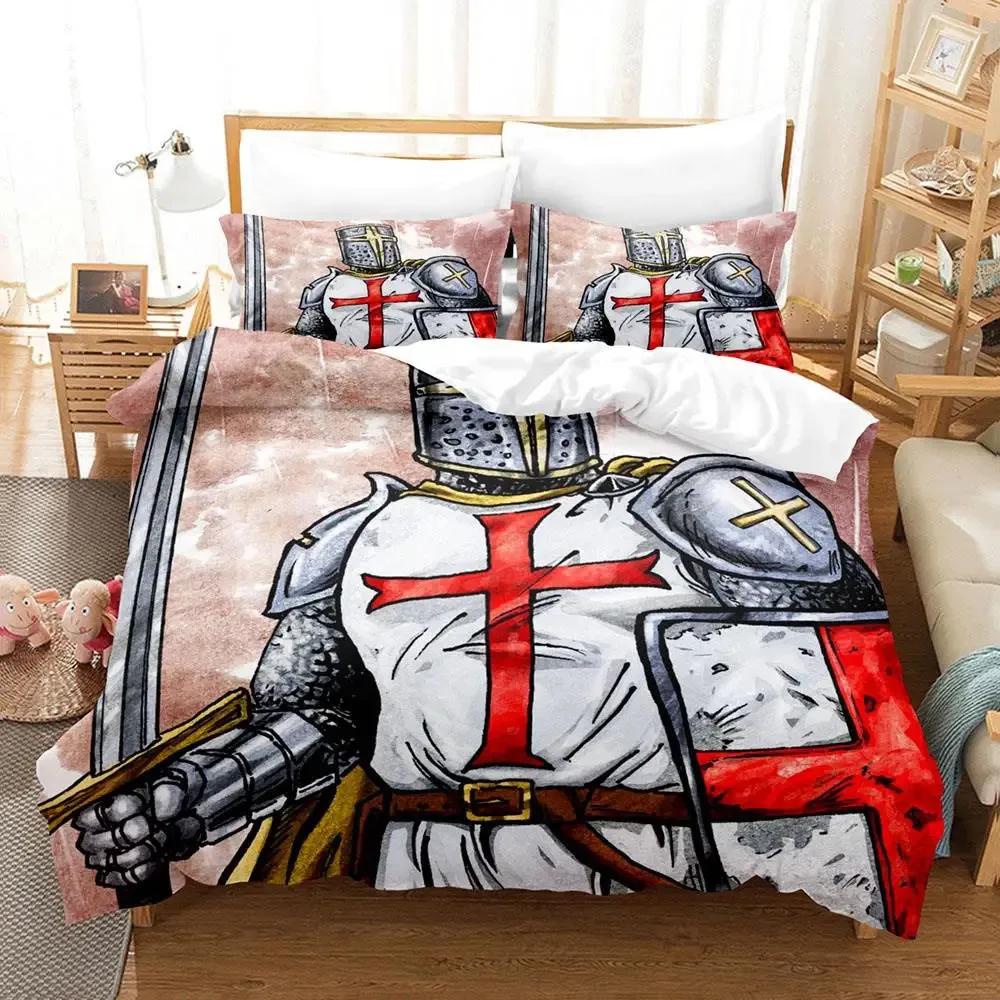 Knights Templar Bedding Set Single Twin Full Queen King Size Aldult Bedclothes Duvet Cover Sets For Bedroom Parure De Lit