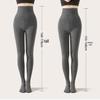 Tall Women's Extra Long Compression Leggings - Anti-Roll Fleece Lined Tights for Autumn/Winter