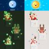 Luminous Santa Claus Switch Sticker Christmas Home Decoration Bedroom Living Room Decor Wallpaper Glow In The Dark Wall Decals