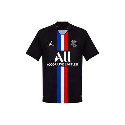 Air Paris Saint-Germain Fourth Away Player Version Soccer Jersey Men Tops Black BV9195-011