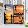 Чохол для телефону зі зображенням вудки на заході сонця для Honor Huawei 200 Lite 100 400 PRO 80 90 X9 Magic 7 6 Lite 5 Pro М'який чохол