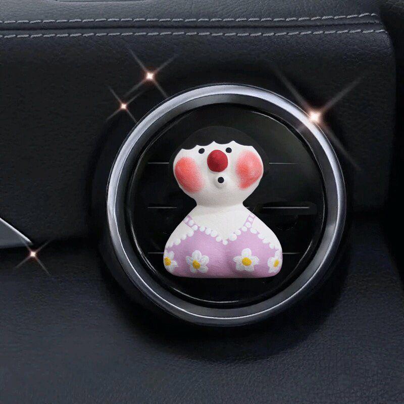 

2025 New Cute Girl Car Air Conditioning Vent Decoration Small Ornament for Girls Car Air Freshener Diffuser Stone Girl No. 4 Gives Perfume Floral tone