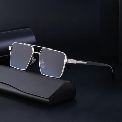 Retro Metal Double Beam Men'S Sunglasses Driving Box Sunglasses Men'S Glasses