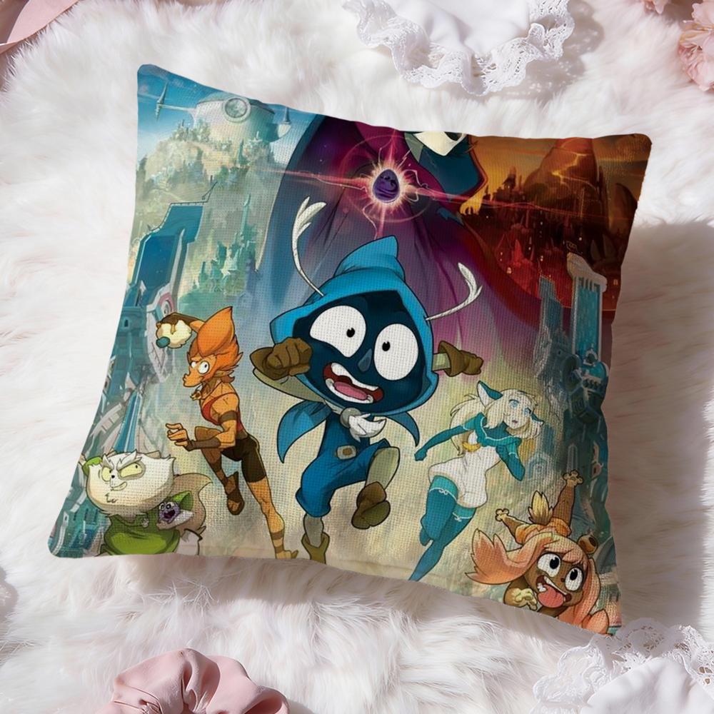 Game D-Dofus Cushion Cover Premium Comfort Reversible Pillow Cove -Two in One Design for Any Room & Car Interior