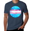 Glitch Trans Pride Flag Tshirt Graphic Print Short Sleeve Tshirt