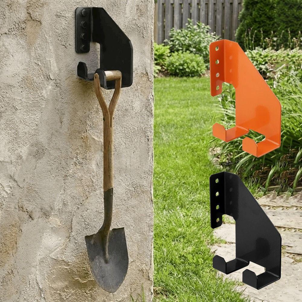 Heavy-Duty Wall Mount Chainsaw Holder Iron Shovel Hanger Chainsaw Rack  Garden Tool Storage