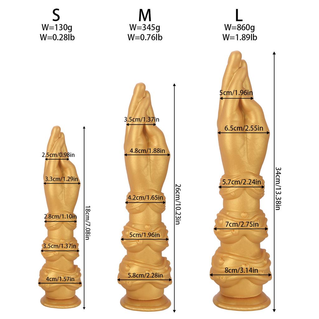 Silicone Oversized Prosthetic Hand Anal Plug Arm Fist Masturbation Anal Plug Male And Female