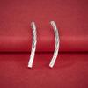 S925 Sterling Silver Twisted Tube Bracelet - Handmade DIY Jewelry Beading Accessory