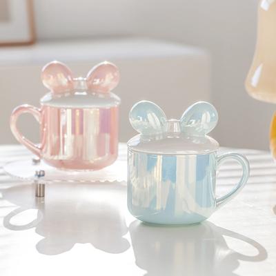 High-looking Bow Mug Ins Girl Heart Cute Girl Office Afternoon Tea Cup Couple Gift Cup