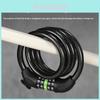 Heavyduty Bicycle Lock With Combination Code And Steel Cable For Mountain And City Bikes