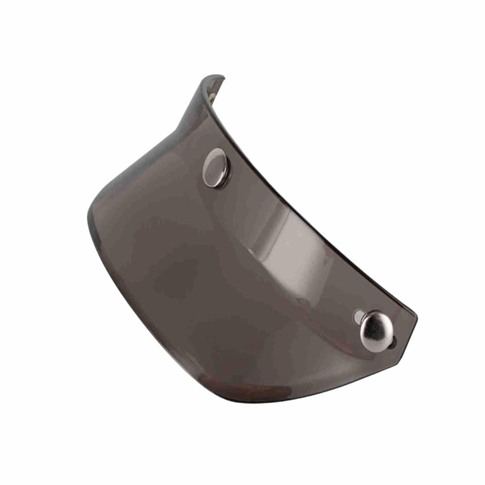 Motorradhelm Visier mit 3 Druckknöpfen, Flip-Up-Stil, Offene Gesichtsmaske, Für 3/4 Helme