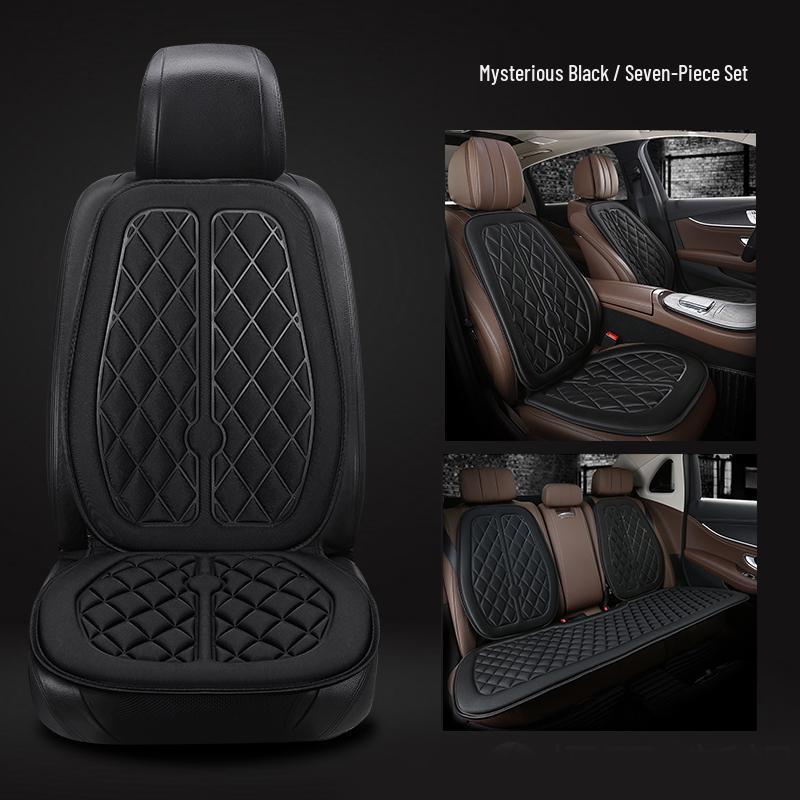 All-Season Universal Car Seat Cushion - Breathable, Anti-slip Ice Silk Cover for Rear Seats