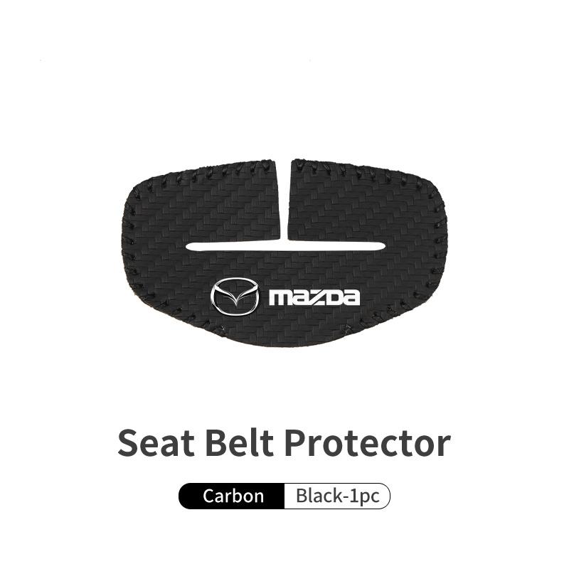 Car Seat Belt Buckle Cover Leather Protector Anti-collision Case For Mazda 3 CX3 CX4 CX5 CX7 CX8 CX9 CX30 RX7 Atenza Axela